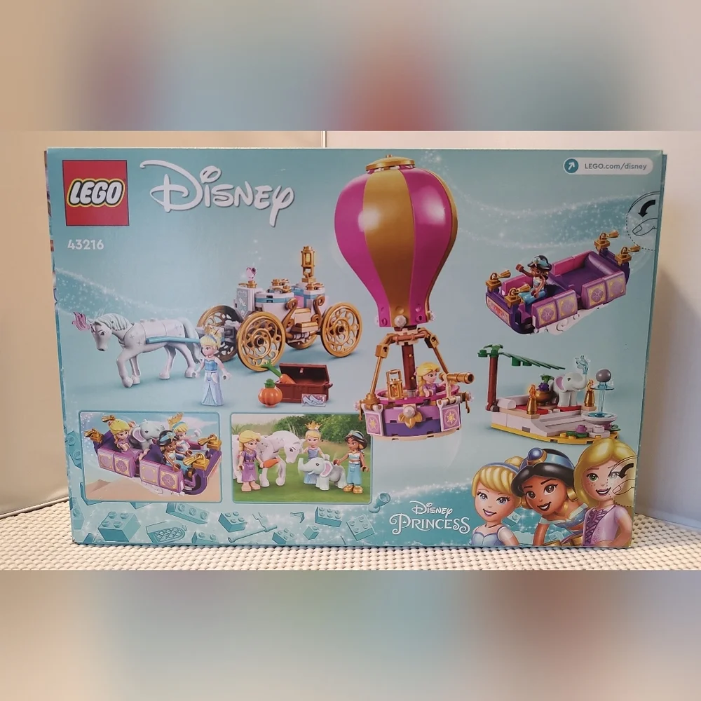 Lego Disney 43216 Princess Enchanted Journey Cinderella Jasmine Rapunzel NWT